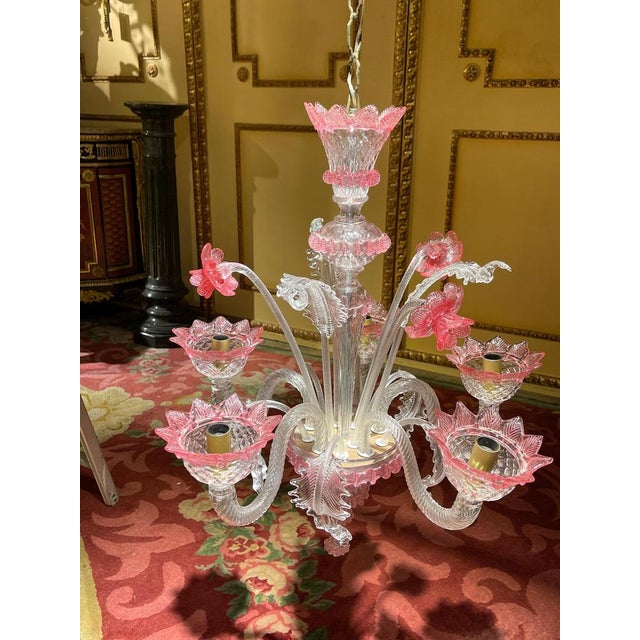 20th Century Mouth Blown Murano Chandelier, Italy For Sale - Image 14 of 18