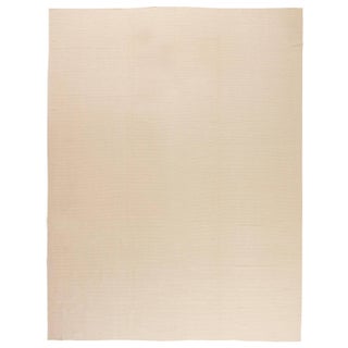 Modern Solid Beige Flat-Weave Rug by Doris Leslie Blau For Sale