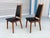 1960s Mid Century Walnut and Vinyl Dining Chairs by Brown Saltman For Sale - Image 5 of 7