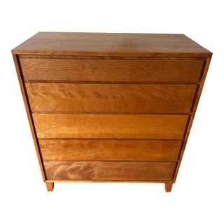1950s Leslie Diamond for Conant Ball Mid Century Modern Birch Chest of Drawers Highboy For Sale