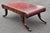 Wood 1940s Weiman Regency Flame Mahogany and Tooled Leather Top Scroll Shaped Coffee Table For Sale - Image 7 of 15
