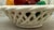 Vintage 1970’s Italian Ceramic, Majolica Fruit Basket, in the Style of Bassano For Sale - Image 12 of 12