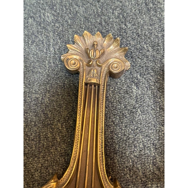 Early 20th Century French Empire Gilt Bronze Wall Sconces, Pair For Sale - Image 10 of 10