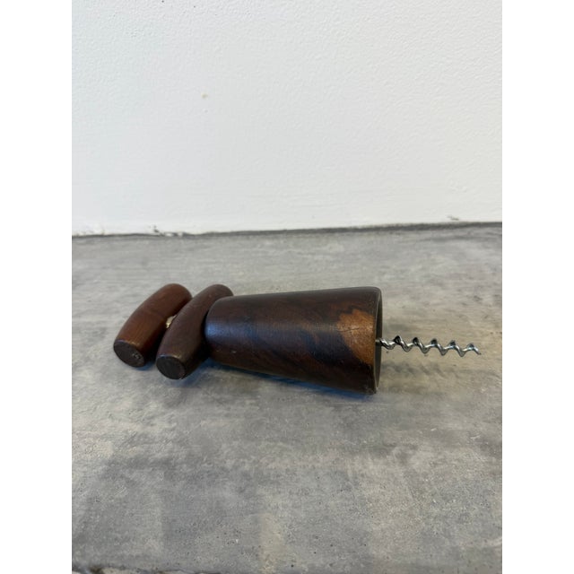 Tropic-Art Brazilian Modern Jacaranda Wood Wine Bottle Opener, 1970s For Sale - Image 6 of 11