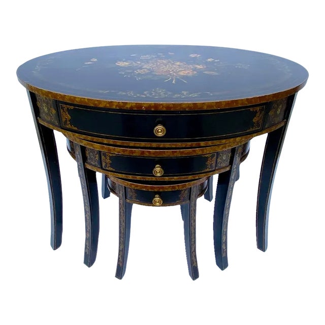 Maitland Smith Traditional Nesting Tables-Set of 3 For Sale