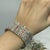 Elegant Multi-Row Multi-Sapphire Bracelet | 48.70 CTW | Sterling Silver For Sale - Image 10 of 16