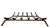Mid 20th Century Fireplace Insert Grate With Six Brackets For Sale - Image 4 of 8
