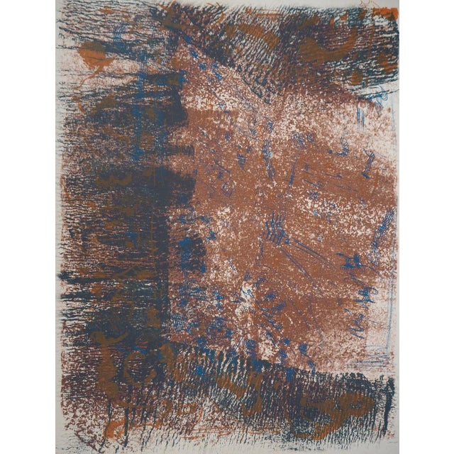 Camille bryen (1907-1977) chinese umbrella, 1973 original lithograph hand signed and titled in pencil by the artist on 55...