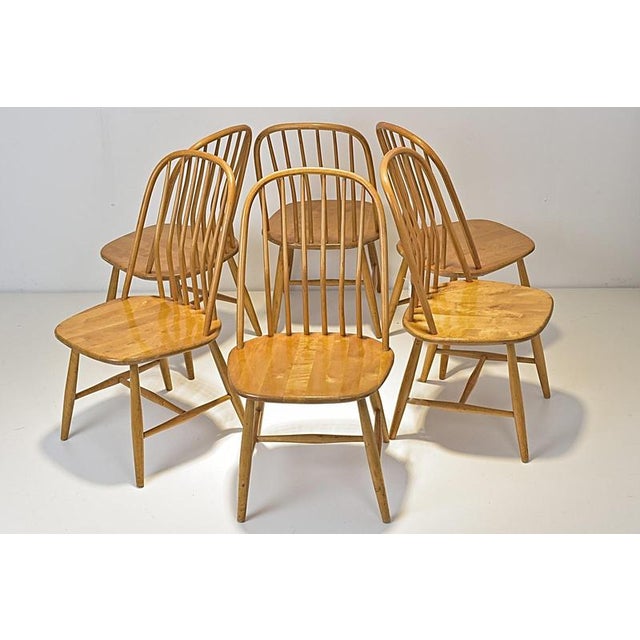 Akerblom Chairs by Bengt Åkerblom for Nässjö Chair Factory, Sweden, 1954, Set of 6 For Sale - Image 12 of 13