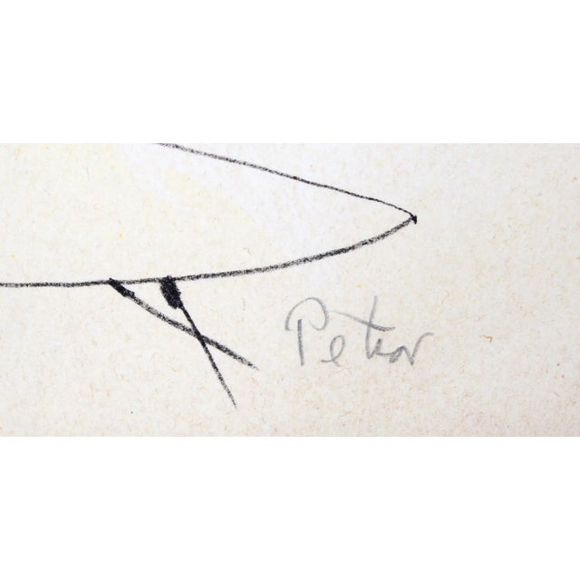 A lithograph by the American artist, Dimitri Petrov (1919 - 1986) that it titled "Untitled - Futuristic Cityscape 1" from...