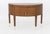 French Art Deco Style Demilune Cabinet, lacquered wood with two doors above tapered legs. 34.25" H x 47.5" W x 16" D....
