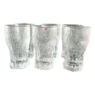 Iittala Aslak Glasses by Timo Sarpaneva, 1960s, Set of 6 For Sale
