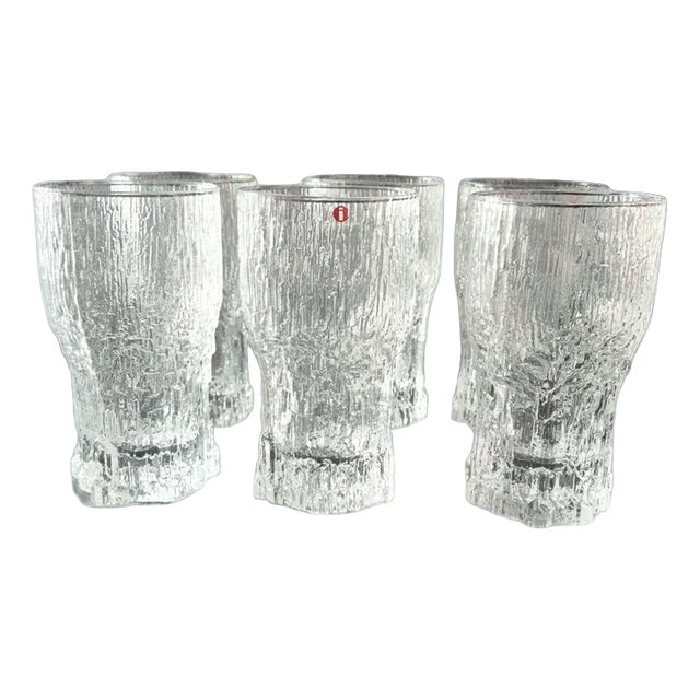 Iittala Aslak Glasses by Timo Sarpaneva, 1960s, Set of 6 For Sale