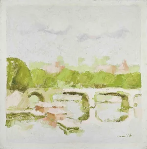 Franco Marzilli, View of Rome, Oil Painting, 1970s
