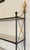 Modern Late 20th Century Modern Federal Wrought Iron & Marble Hanging Shelf For Sale - Image 3 of 4