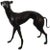 Vintage Hollywood Regency Bronze Whippet Sculpture For Sale