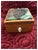 Brown Ooak, Carved,Wood, Buffalo Box/Skull Turquoise For Sale - Image 8 of 10