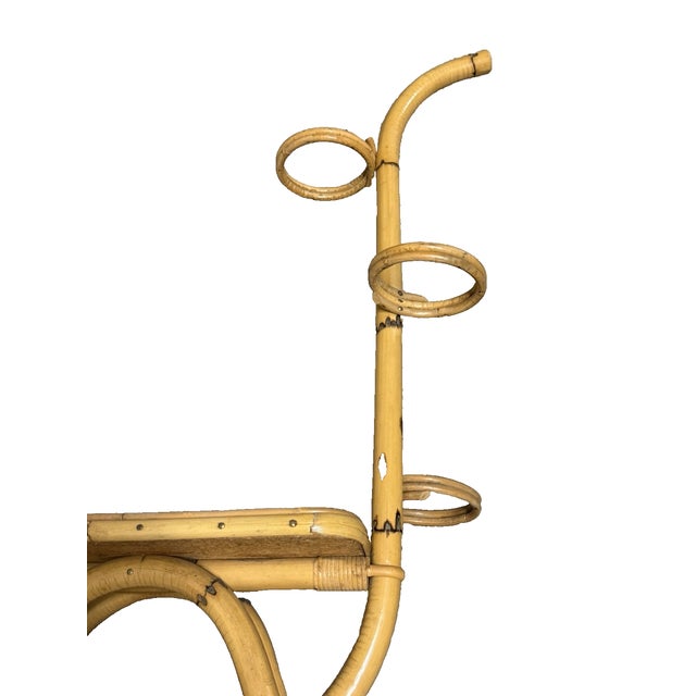 Mid-Century Modern Mid-Century Bamboo Plant Stand, 1950s For Sale - Image 3 of 6