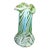 Antique Art Nouveau Lotze Green Art Glass Hand Blown Vase Attributed For Sale