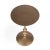Zora Iron Pedestal Accent Table, Bronze For Sale In Chicago - Image 6 of 6
