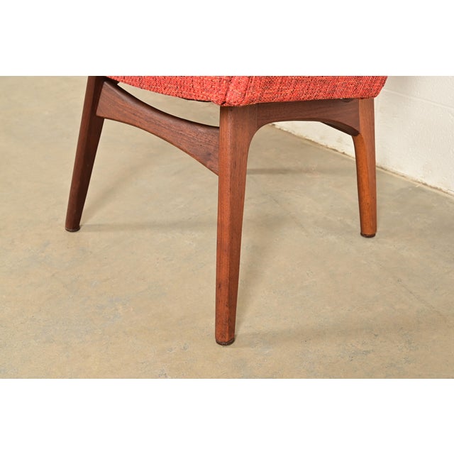 Adrian Pearsall for Craft Associates Mid-Century Modern High Back Dining Chairs, Set of Four For Sale - Image 10 of 13