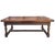 A handsome 19th-century English oak coffee table featuring a clever draw-leaf design that offers both versatility and...