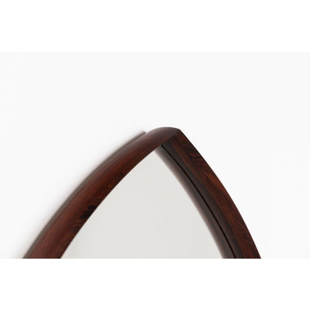 Vintage Danish Wall Mirror in Rosewood by Thomas Poss Eferfolger, 1960 For Sale - Image 10 of 13