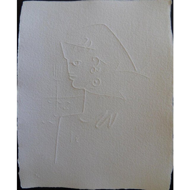 Jean Cocteau, Profil au poisson, Etching For Sale