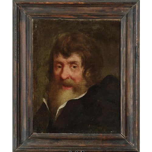 Flemish School Artist, Portrait of a Man, 1600s, Oil on Canvas, Framed For Sale - Image 5 of 6