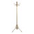 Vintage Victorian Brass Scrollwork Coat Tree Rack For Sale