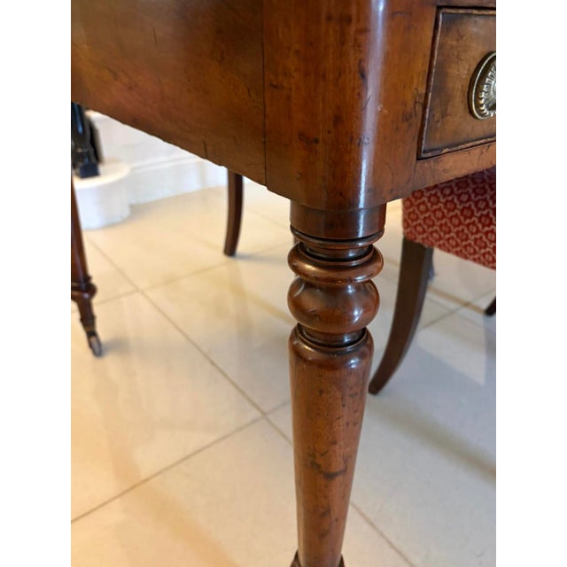 Antique Georgian Mahogany Partners Library Writing Desk with Leather Slide, 1800 For Sale - Image 18 of 18