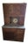 Antique Oak Hoosier Kitchen Cabinet With Slide-Out Zinc Counter & Tambour Doors For Sale