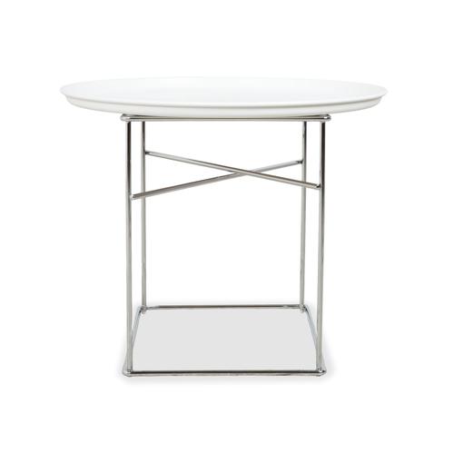 Fat-Fat Coffee Table in White Plastic and Chrome Frame by Patricia Urquiola for B&B Italia For Sale - Image 11 of 14