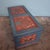 This antique farmhouse chest impresses with its expressive, hand-painted folk art and its clear, original form. The...