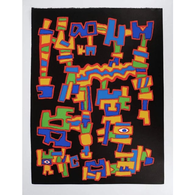 Jacques Soisson, Tour of the Aztecs, Original Signed Screenprint For Sale - Image 6 of 6