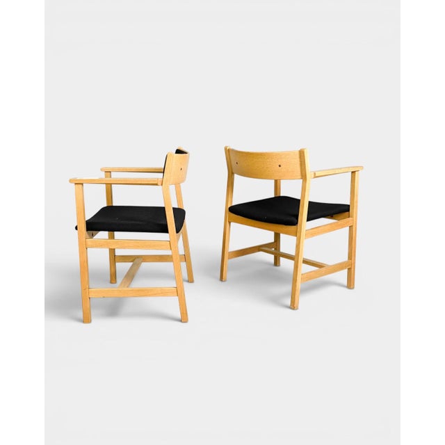 Black Model 3248 Lounge Chairs by Børge Mogensen, 1960s, Set of 2 For Sale - Image 8 of 8