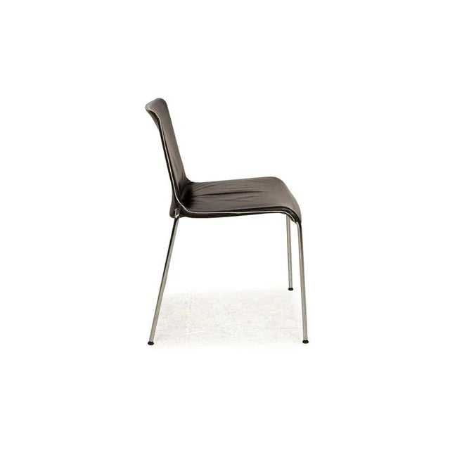 Animal Skin Liz Leather Chairs from Walter Knoll / Wilhelm Knoll, Set of 6 For Sale - Image 7 of 10