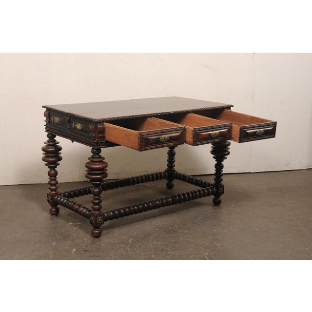Baroque 18th C. Portuguese Rosewood Console Table For Sale - Image 3 of 15