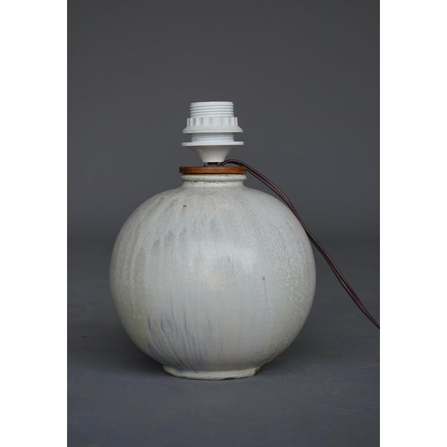Drip Glazed Ceramic Lamp from Roger Guerin, 1930s For Sale - Image 4 of 10