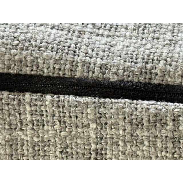 Walter Knoll – Four-Piece Modular Sectional With Leather-Wrapped Side Table, Est. For Sale In Aspen - Image 6 of 16