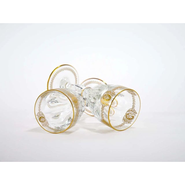 Mid 20th Century Tall Saint Louis Crystal Tableware Service / Eight People For Sale - Image 5 of 13