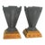 Pair of Art Deco Mantel Urn Vases 1920’s-30’s For Sale