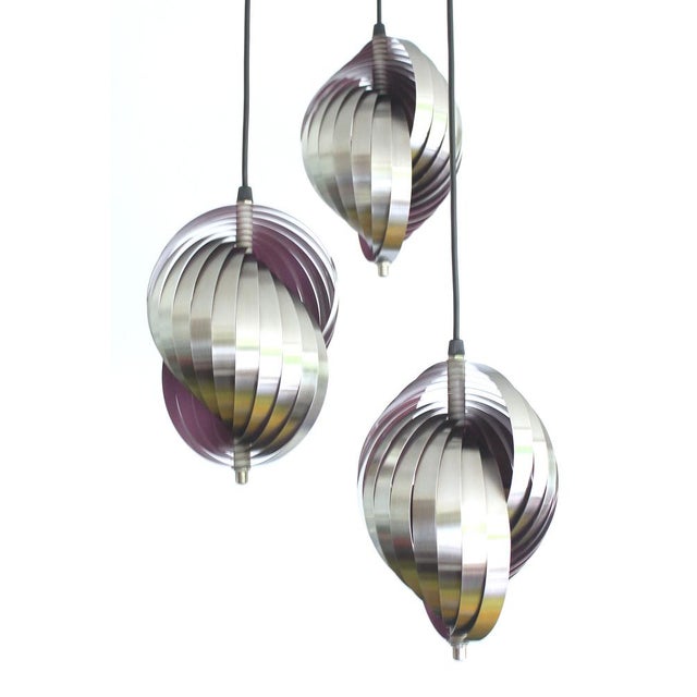 Vintage Space Age Pendant Light from Lyfa, 1970s For Sale - Image 6 of 12
