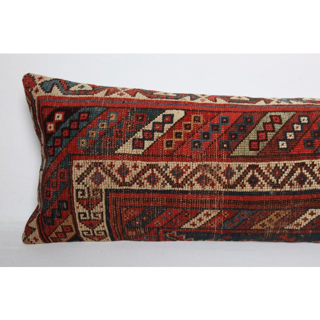 Authentic Handmade Decorative Lumbar Rug Pillow Cushion Cover -16'' X 47'' For Sale - Image 4 of 10