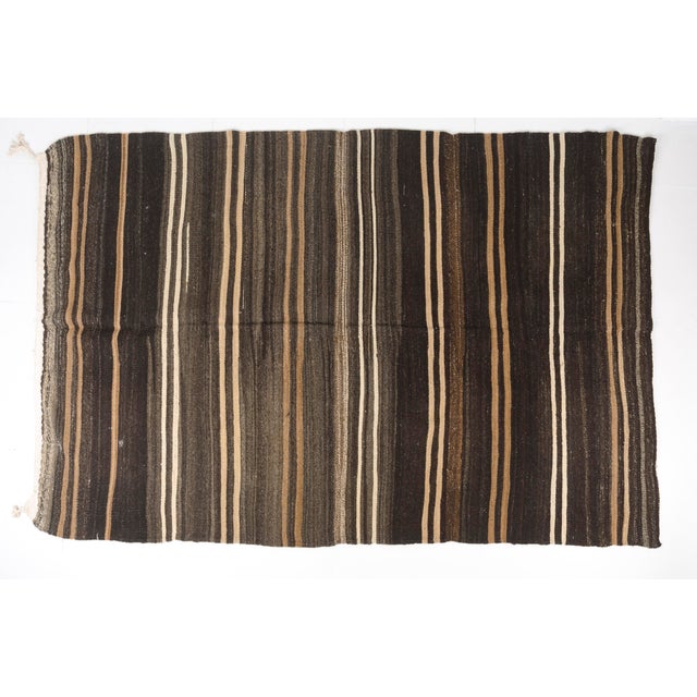 1960s Mid 20th Century Oushak Floor Home Decor Kilim Rug For Sale - Image 5 of 10