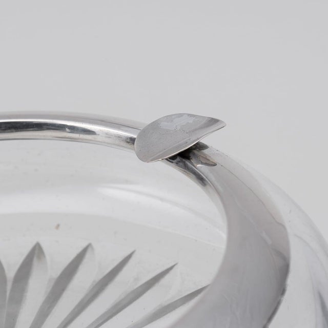 20th Century German Silver & Cut Glass Cigar Ashtray, 1910s For Sale - Image 4 of 11