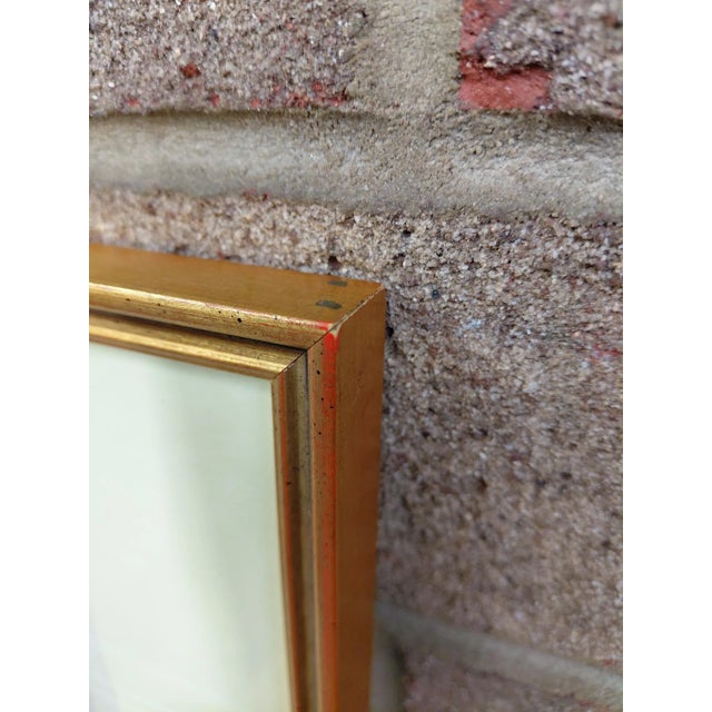 Red Early 20th Century Antique Framed Hand-Colored Engraving "Ducal Palace" by Westwood For Sale - Image 8 of 9