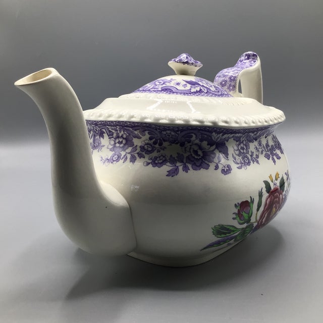 Teapot and Lid Mayflower by Spode Chairish