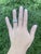 1980s Vintage .30ctw 3 Diamond Filigree Ring, 18k White Gold, Ring Size 5 For Sale - Image 5 of 5