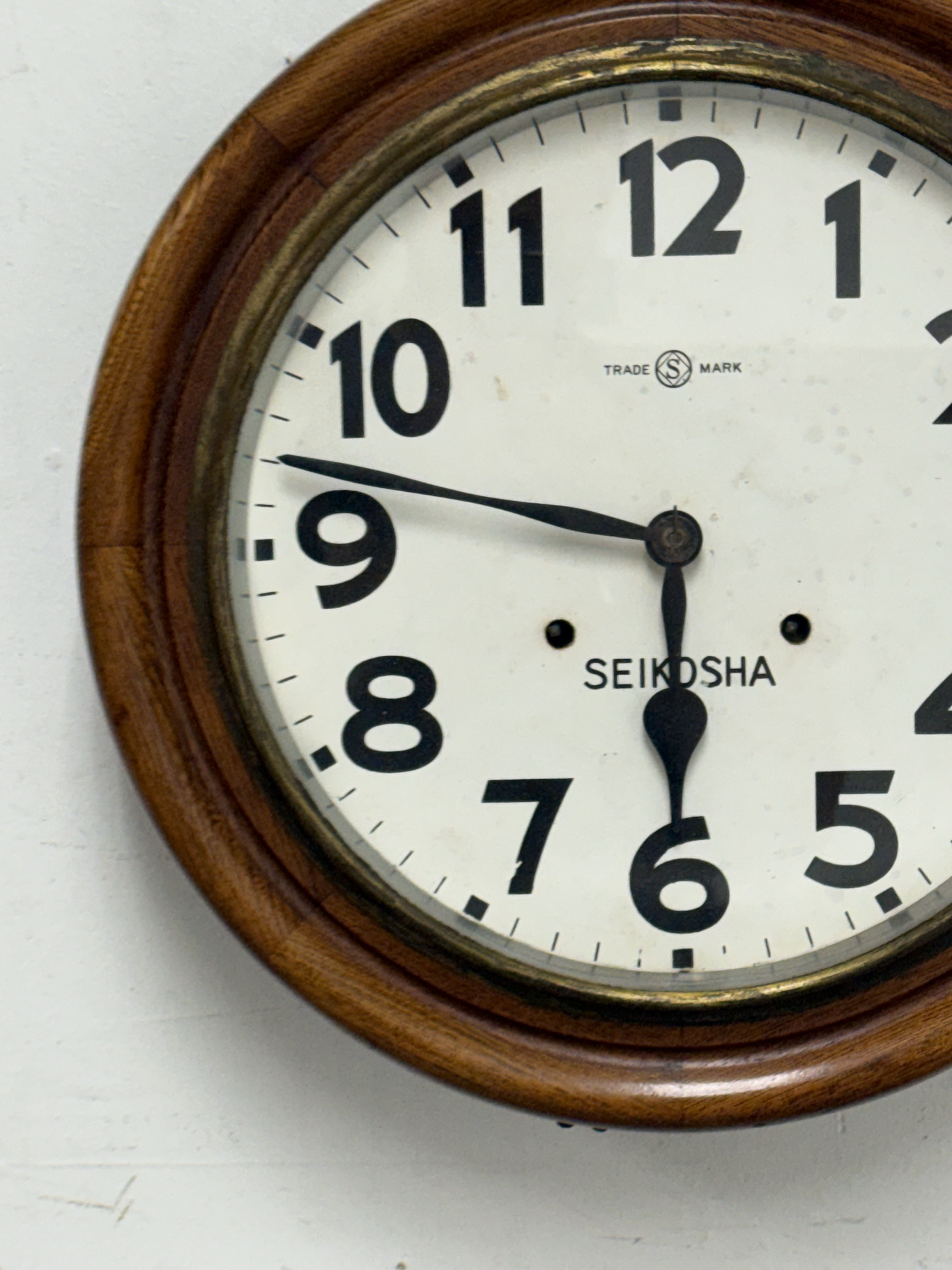Antique Seikosha Wall Clock | Chairish